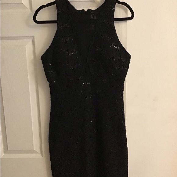 Nightway Illusion Lace Bodycon dress. Like new. Size 8. - Picture 1 of 4